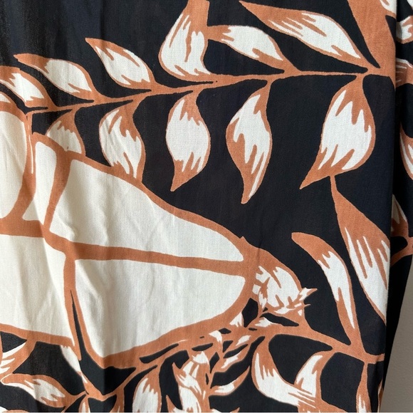 True Destinations Sleeveless Black and Brown Maxi Sun Dress, Medium - Picture 5 of 11